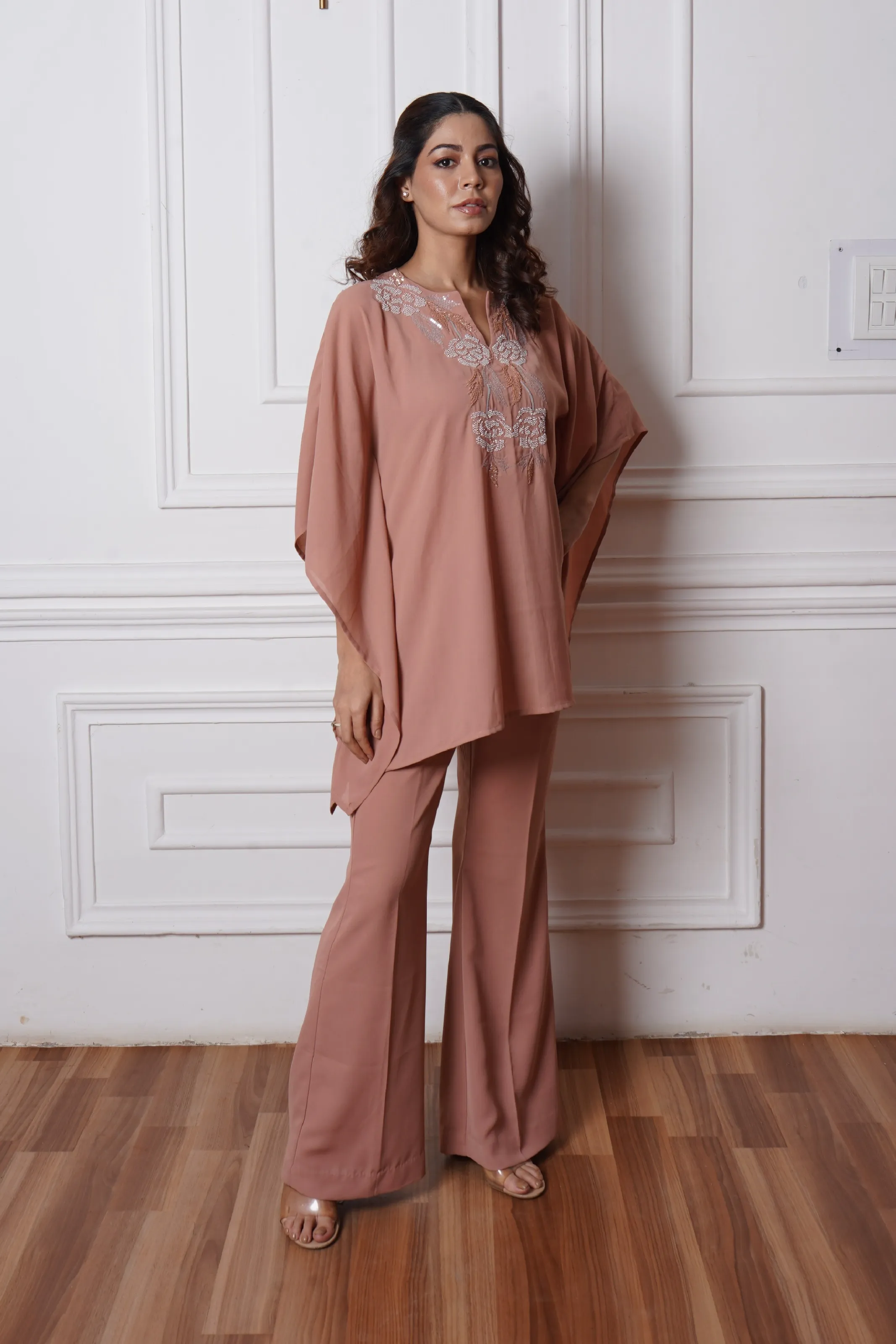 Digital Embellished Kaftan Set